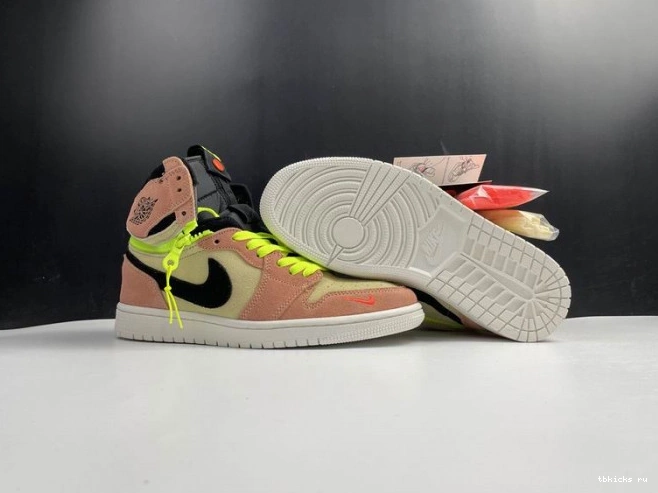 Reps TB Switch Peach High CW6576-800 Jordan Air 1 0806